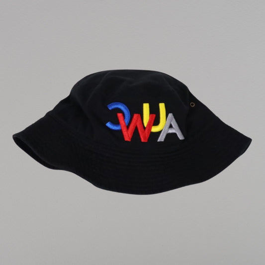 CWUA- 3D Puff Signature Logo Bucket Hat (Black / Multi)