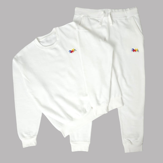 CWUA- Signature Logo Premium Crewneck Jogger Set