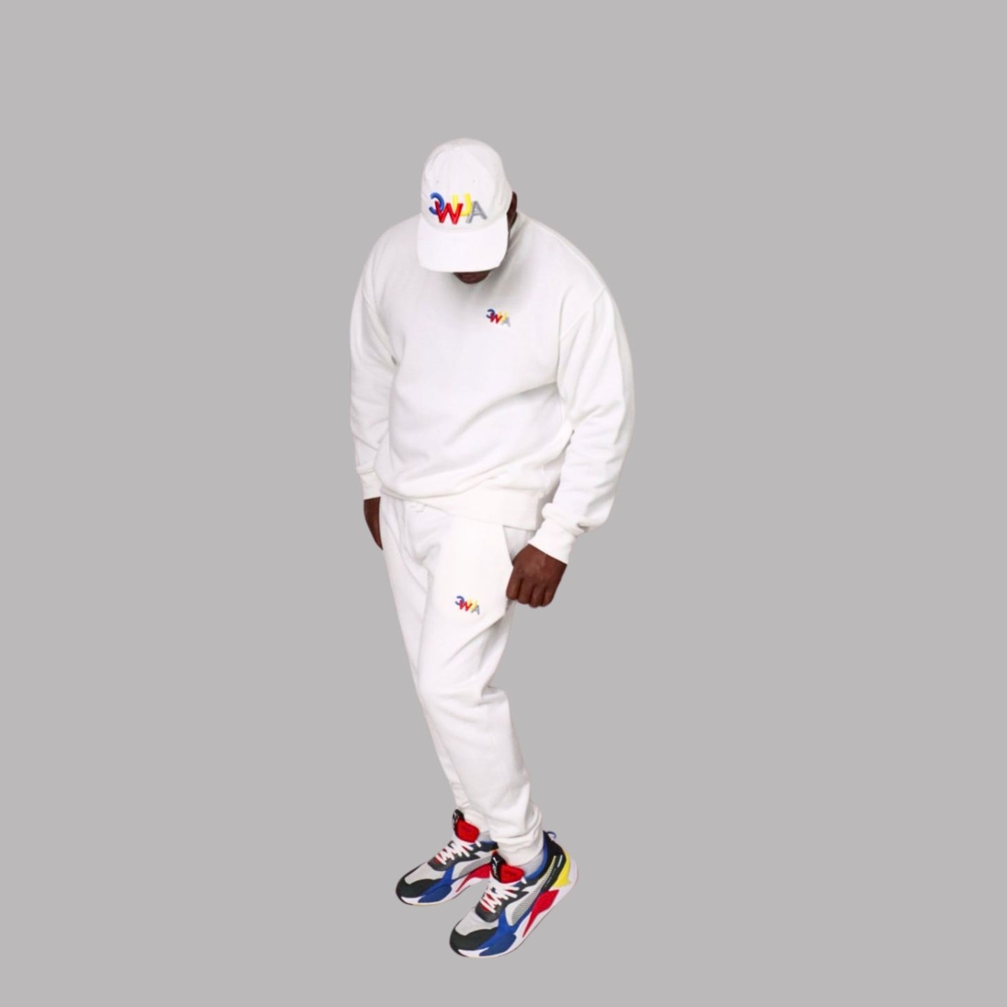 CWUA- Signature Logo Premium Crewneck Jogger Set