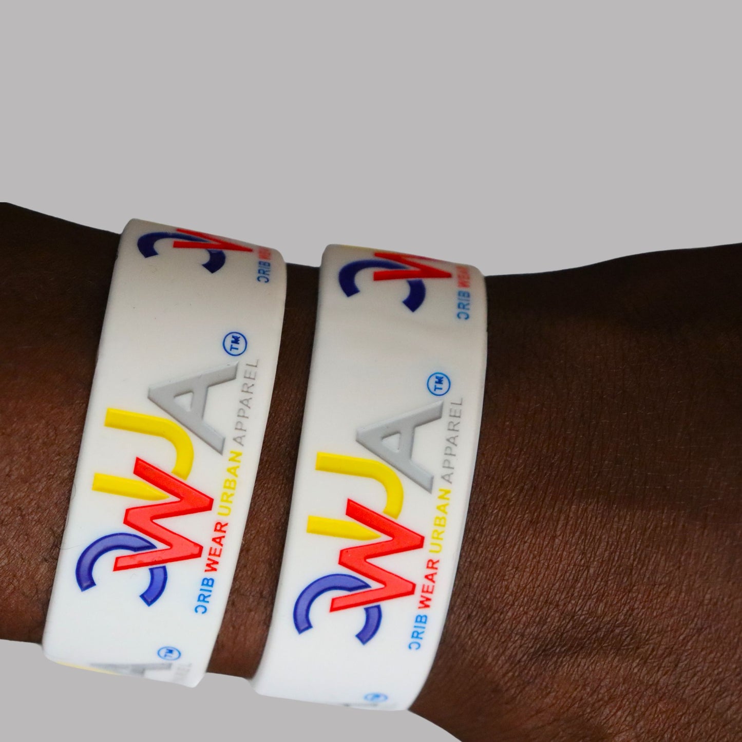 CWUA- Signature Logo Silicone Wristband (White)