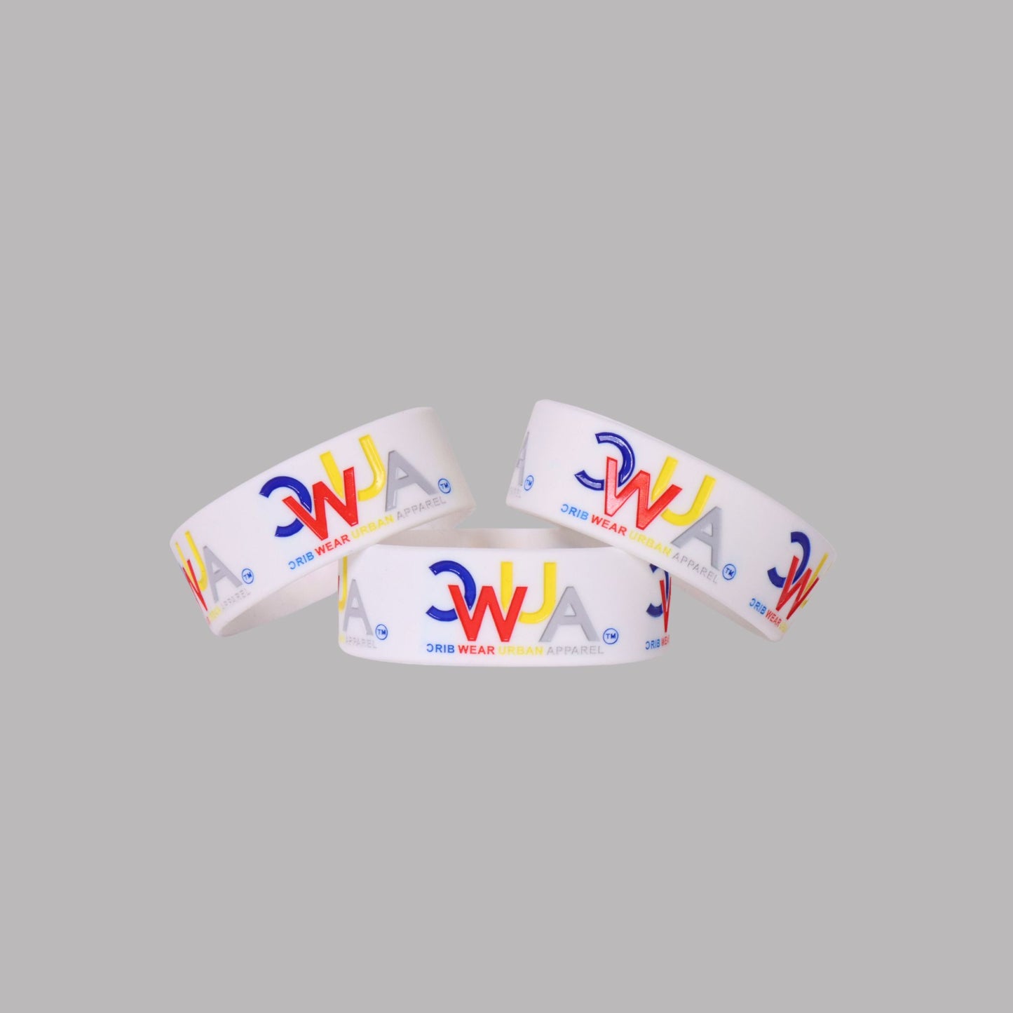 CWUA- Signature Logo Silicone Wristband (White)