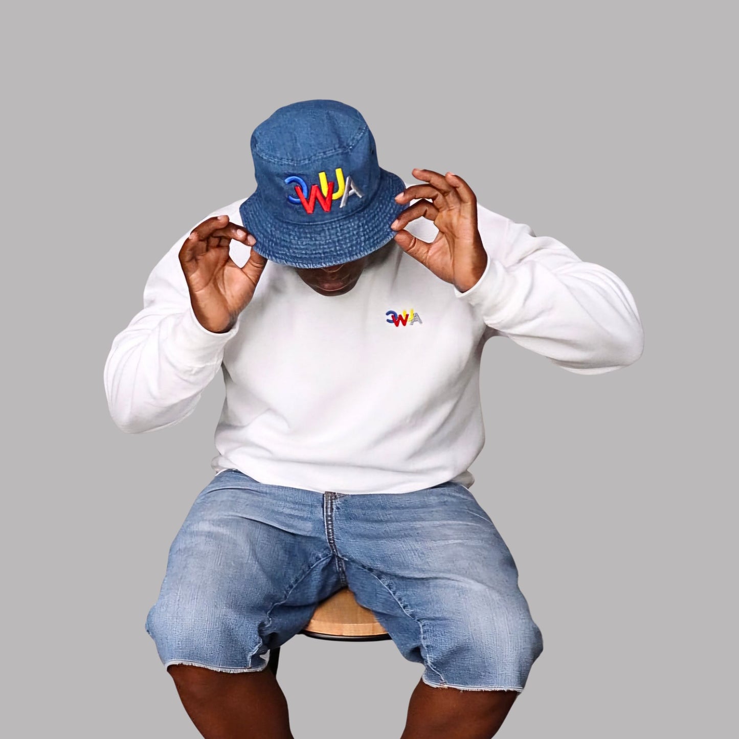 CWUA- Signature Logo Bucket Hat (Denim / Multi)
