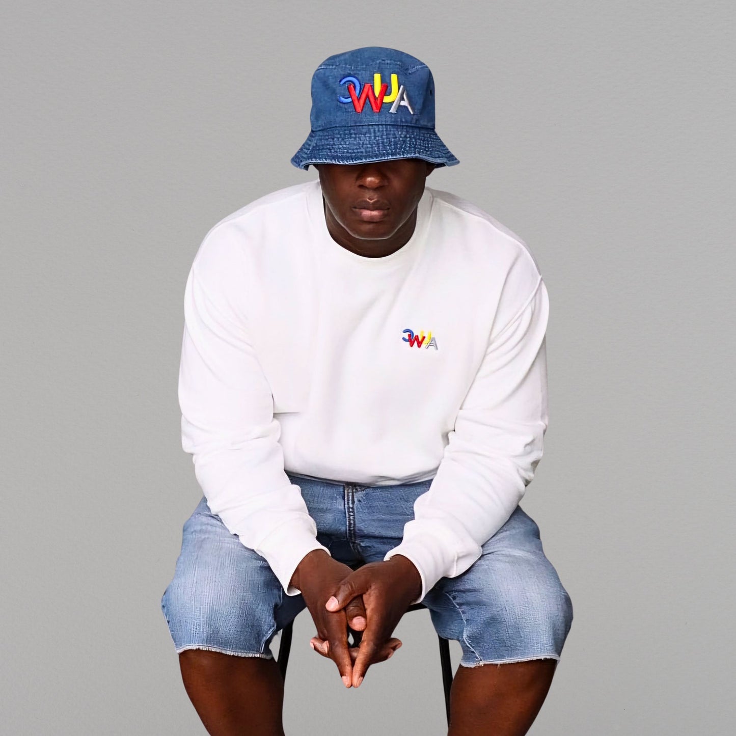 CWUA- Signature Logo Bucket Hat (Denim / Multi)