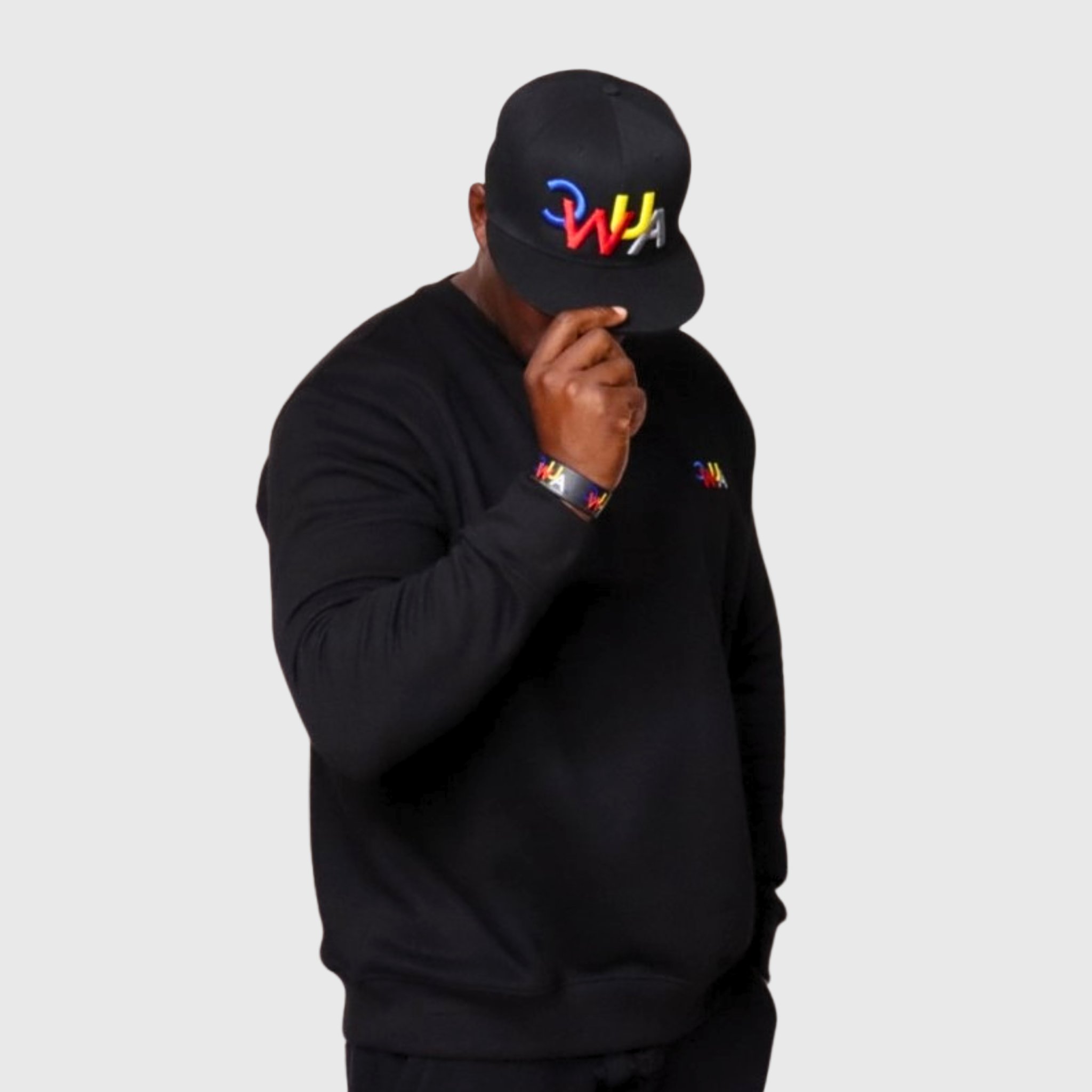 "CWUA"- SNAPBACK HAT SIGNATURE LOGO (BLACK / MULTI) 3D PUFF